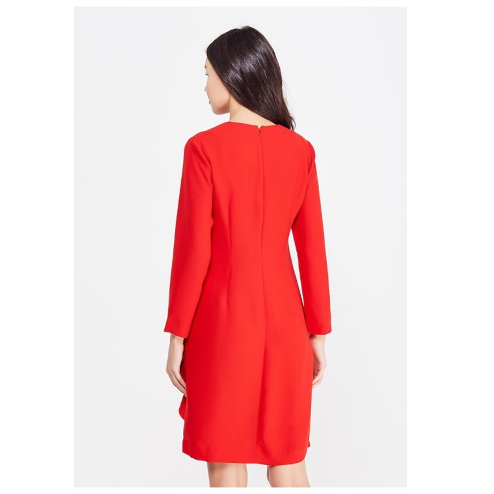 Banana Republic Red Ruffle Shift Dress - 6 - Picture 5 of 7